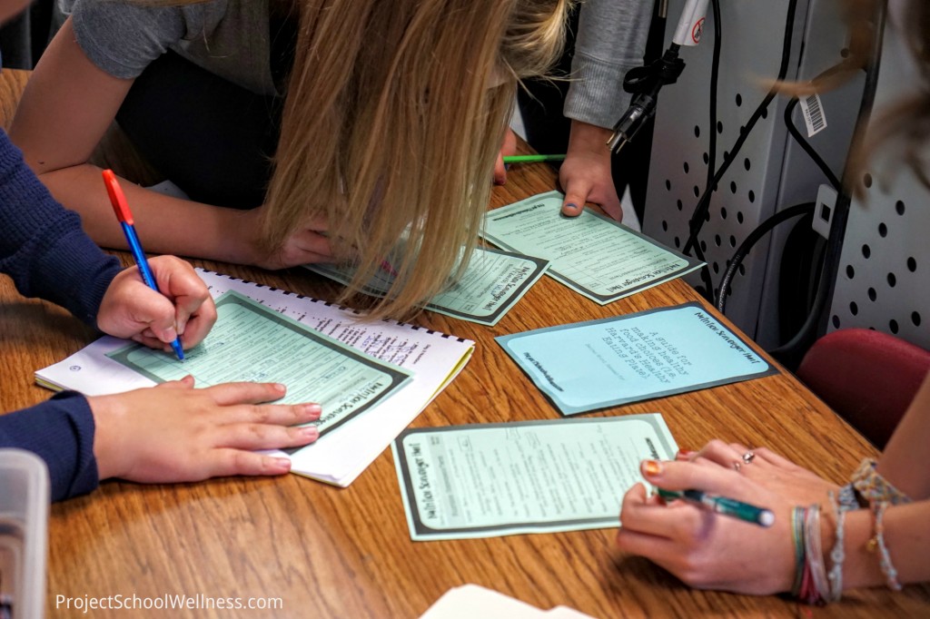 Nutrition Scavenger Hunt - Student Led Groups