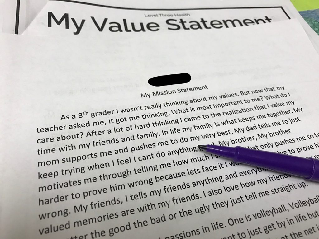 A must have free download for every middle school teacher! This mission statement writing activity breaks down the mission statement writing process for any middle schooler. This no-prep activity can be used in any classroom across the curriculum. It's especially useful for middle school language arts teachers, health teachers, and Advisory coordinators. This Project School Wellness resource is a must have free download! Click to download your free lesson plan and activity guide today! 