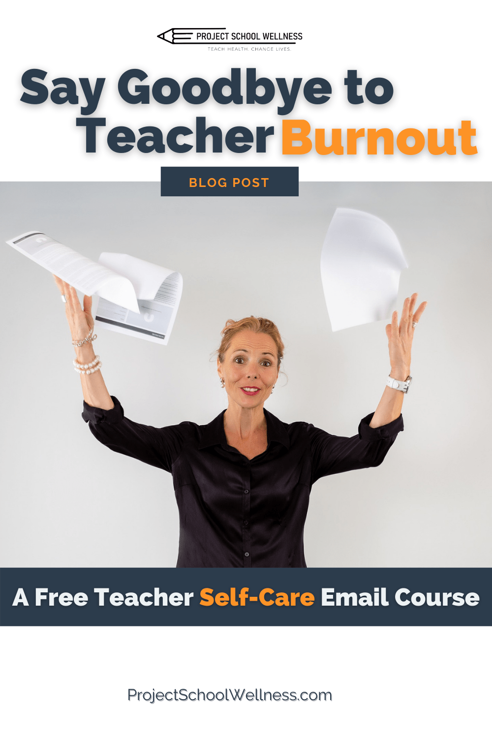 A free Teacher Self-Care email course by Project School Wellness. Designed to help teachers overcome burnout and live their best lives. A free Teacher Self-Care email course by Project School Wellness. Designed to help teachers overcome burnout and live their best lives.