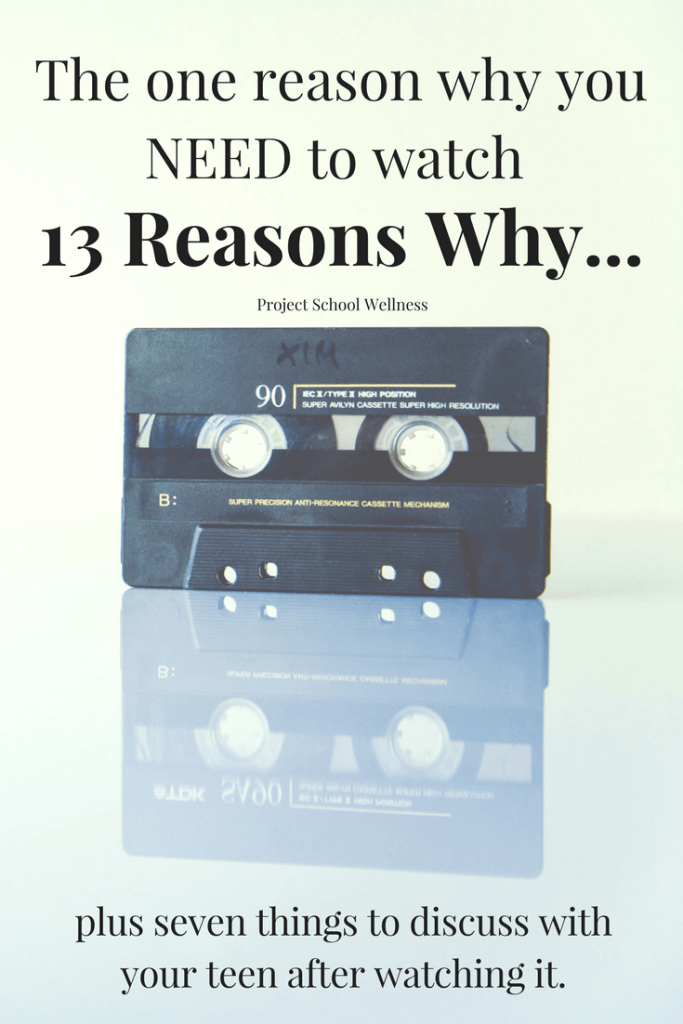 There's really only one reason you NEED to watch 13 Reasons Why, plus seven things to discuss after watching it with you teen. Click to see why you need to watch Netflix's latest phenomena!