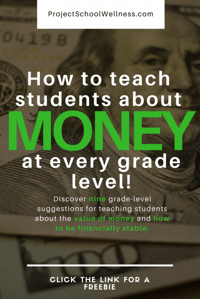 Hey Teachers and Parents! Looking for ways to teach your students about money. Well I have the perfect blog post and freebie for you. Discover nine grade-level suggestions for teaching students about the value of money and how to be financially stable! This blog post shares everything you need to know about why financial health and financial stability matters, gives tangible ideas for integrating money matters into the school curriculum, and even gives you a free lesson plan to jump start financial health learning. The freebie comes wth an instruction video, teaching PowerPoint, answer guide, grading rubric and two worksheets. This print and go activity is the perfect resource for teachers wanting to teach kids about financial well-being. Or it could also be a perfect sub plan. This would be a zero prep sub plan for the busiest of teachers! Click the link to read all about financial health and to grab your freebie from Project School Wellness - the #1 school wellness resource source