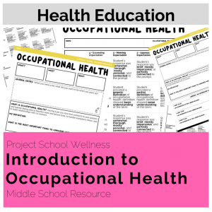 Middle School Health Lesson Plans - No Prep Lesson Plans - Introduction to Occupational Health lesson plan introduces students to the concept of occupational health. An individual's career plays a powerful role in determining someone's ability to thrive. This activity helps students understand the basics of occupational well-being, setting a foundation for future lessons on career exploration.