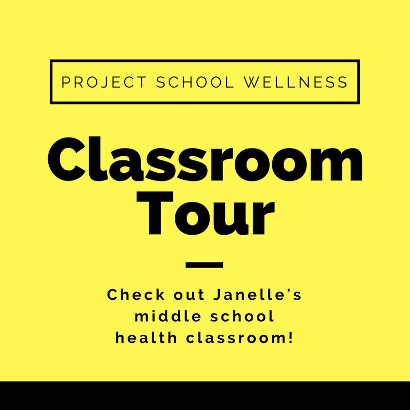 Check out this inspiring middle school health classroom! Janelle from Project School Wellness take you on a photo tour of her classroom!