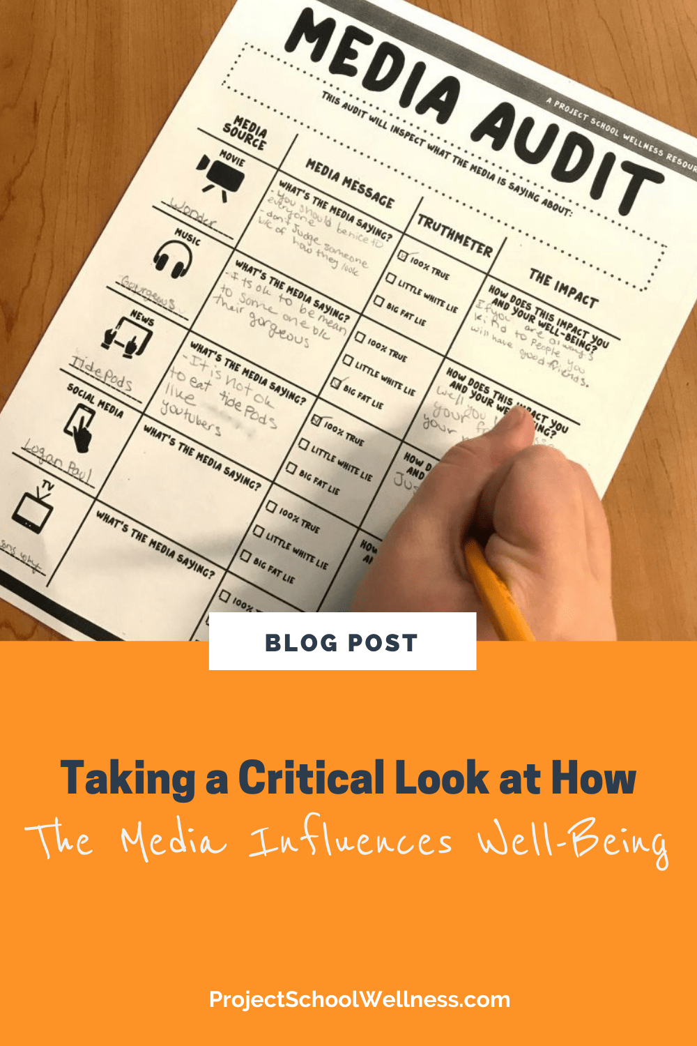 Teach students how to analyze influences with this media audit activity. Teach students how to analyze influences with this media audit activity.