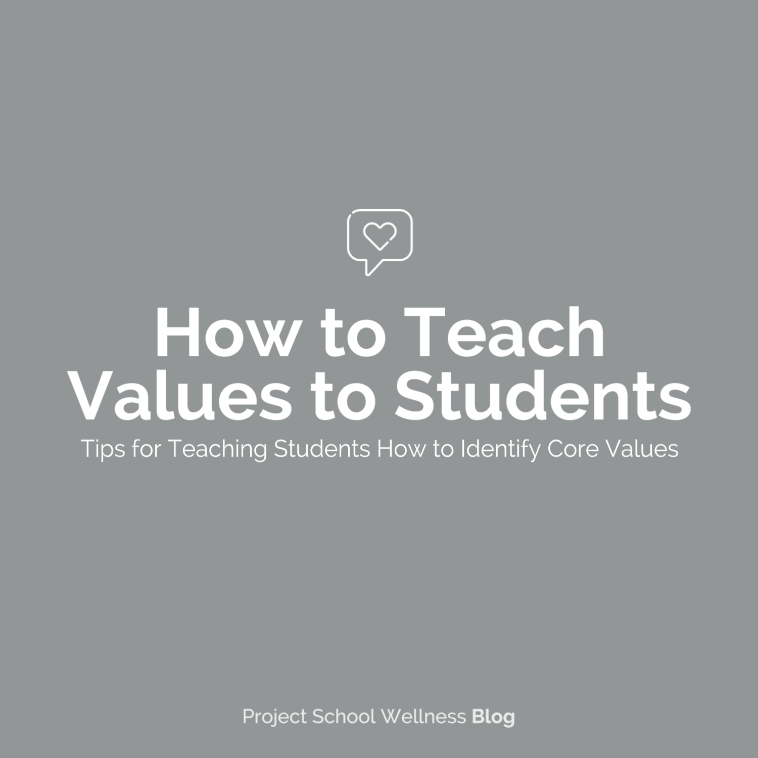 Teaching Values to Students in Health Education - How I teach students to identify their core values