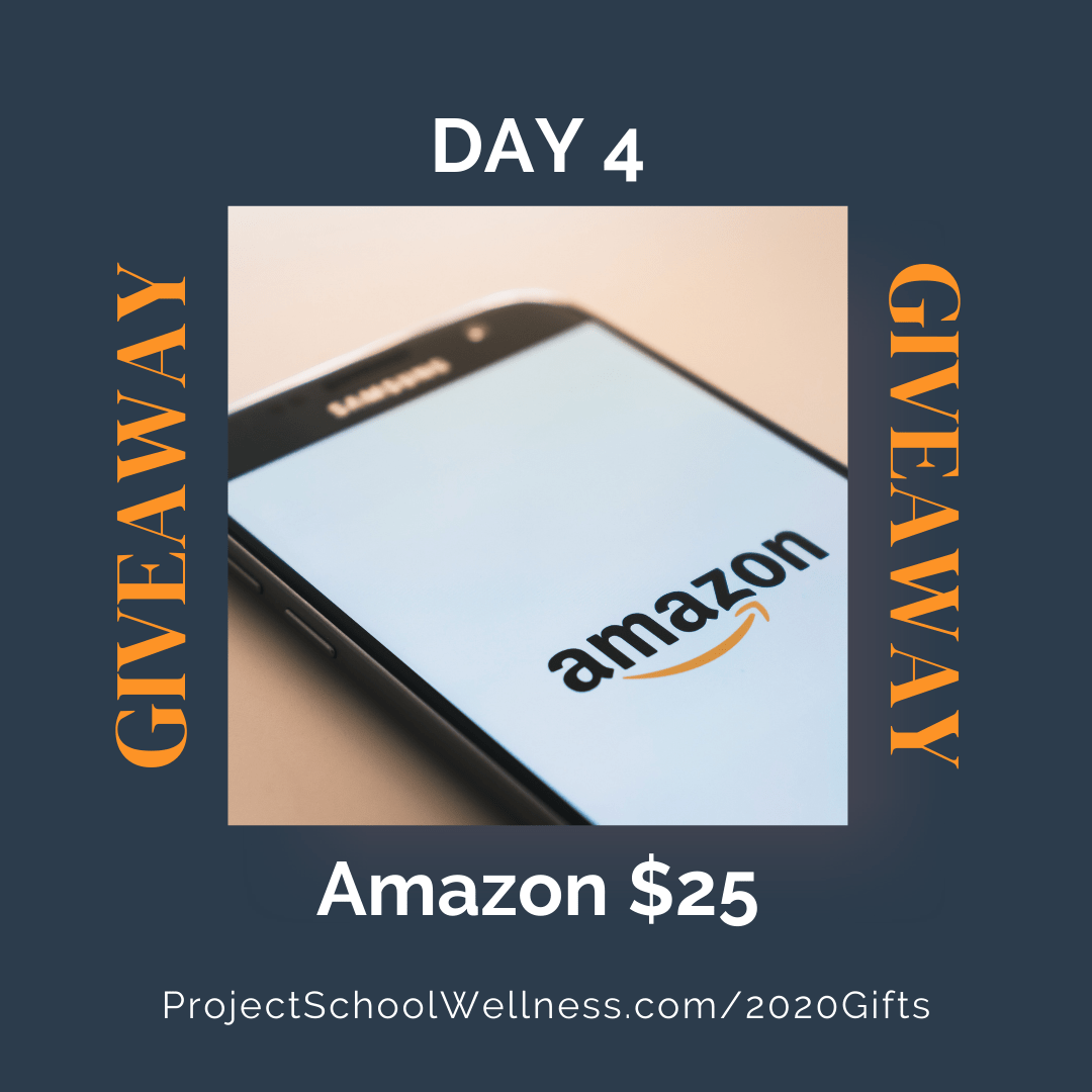 Project School Wellness, 12 Days of Give-a-Ways, 2020, Amazon