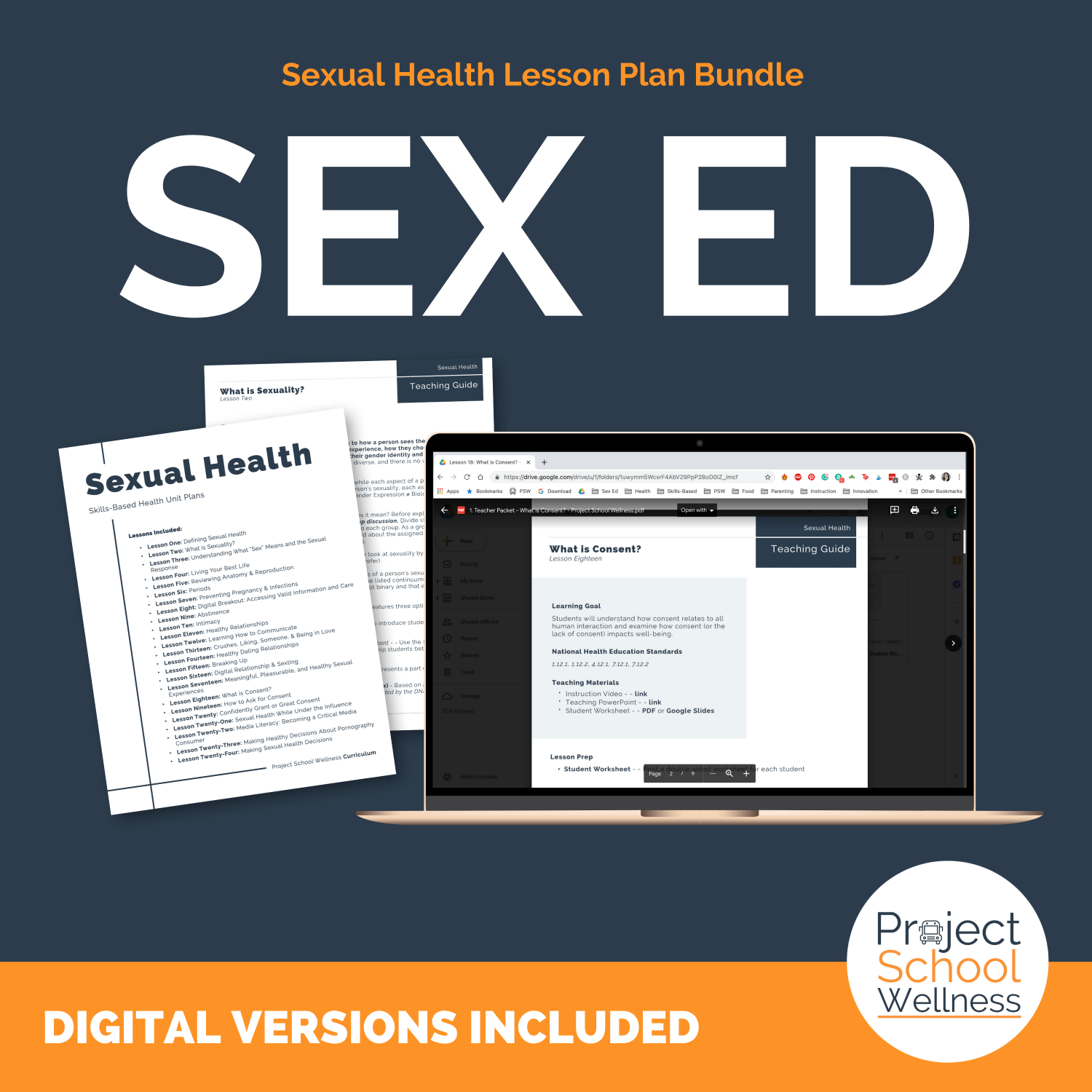 Project School Wellness Curriculum - A skills-based health education curriculum - Sex Ed